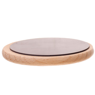 Magnet gravabil din lemn - ROTUND