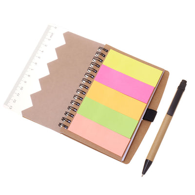 Agenda multifunctionala cu pix si notite adezive A6