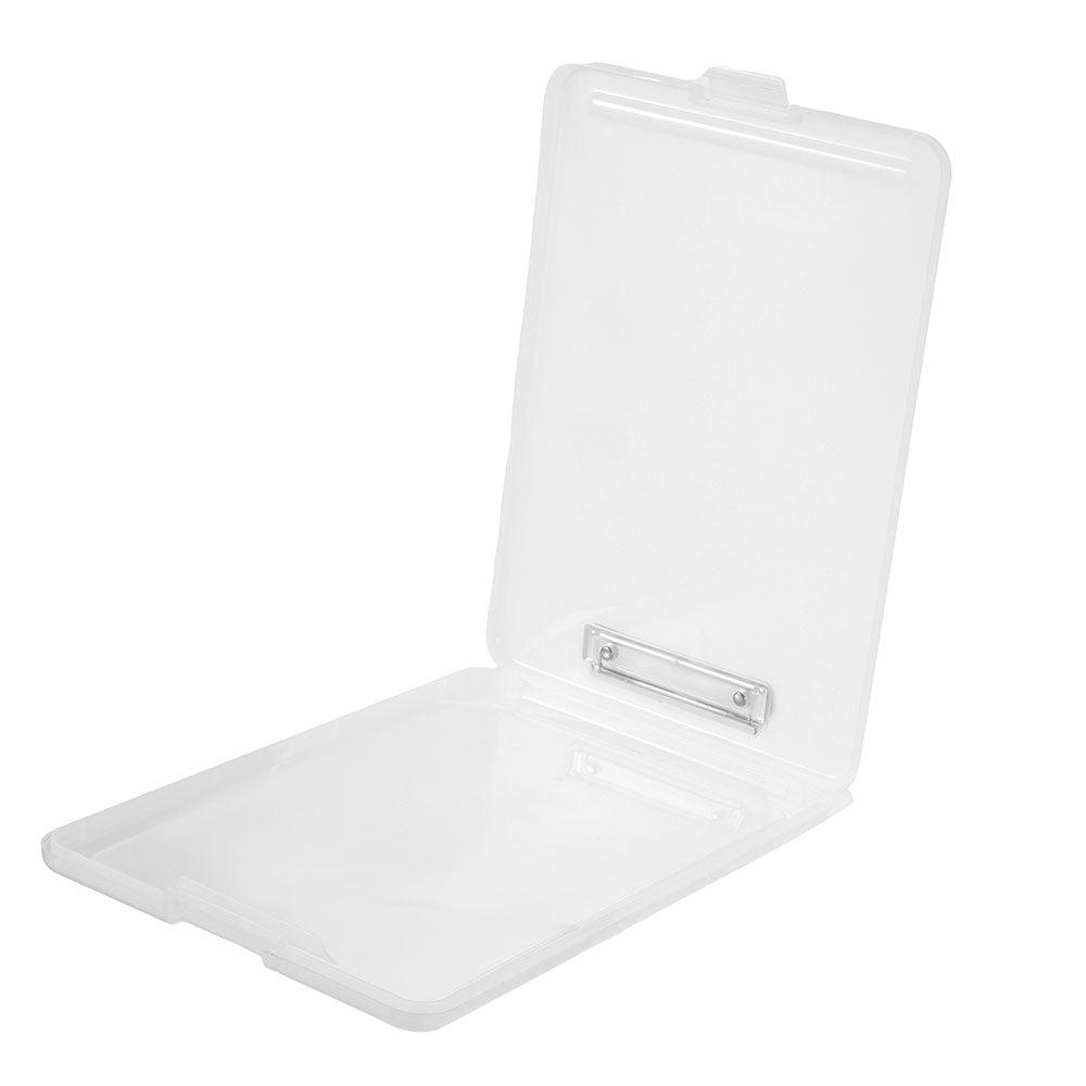 Clipboard din plastic transparent cu depozitare de foi