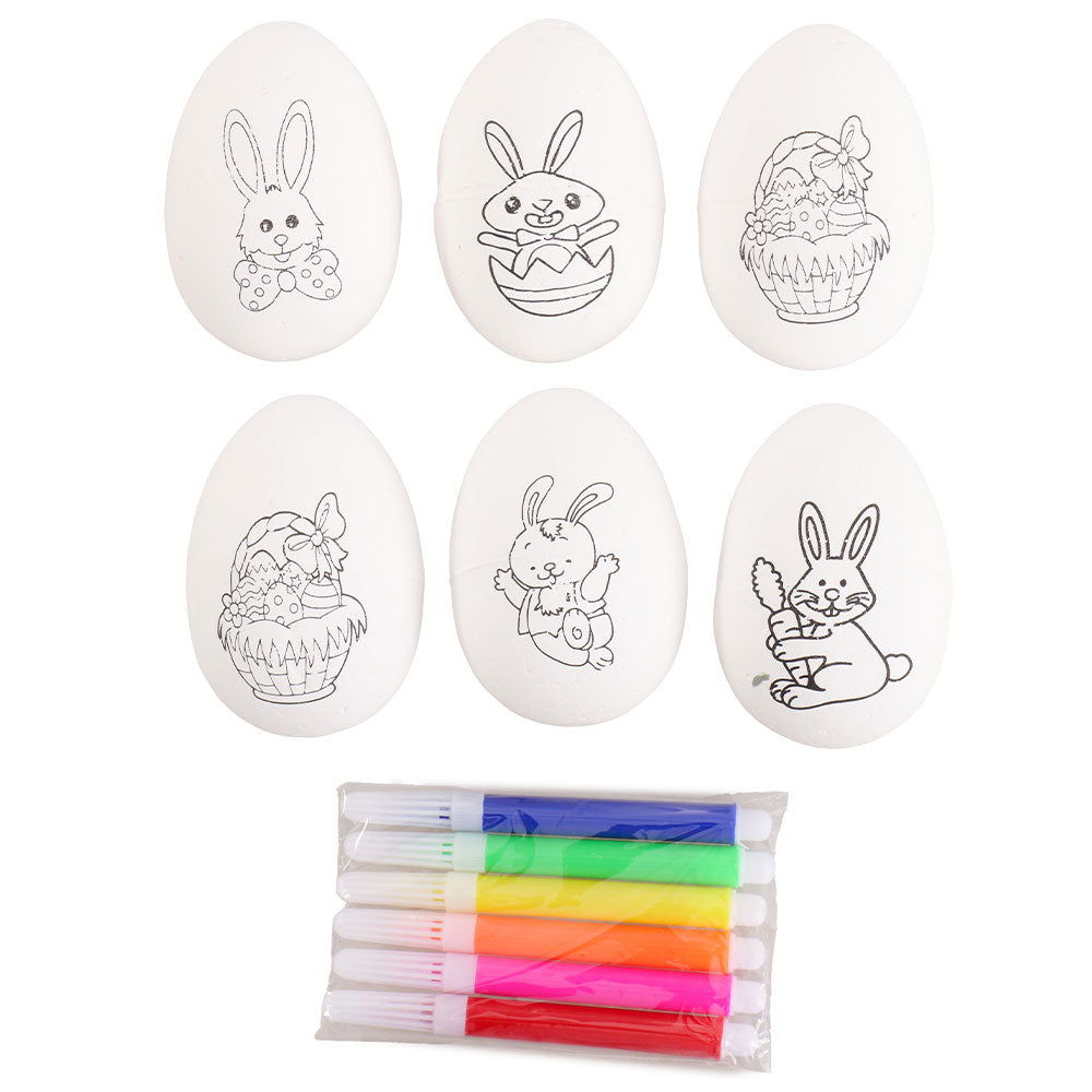 Oua de Paste de colorat - set 6 buc