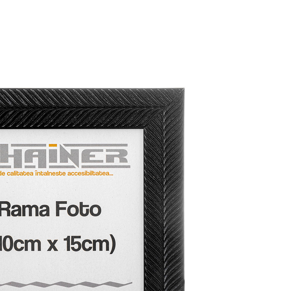 Rama foto Leon negru texturat 10x15