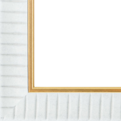 Rama foto Merida alb+auriu 10x15