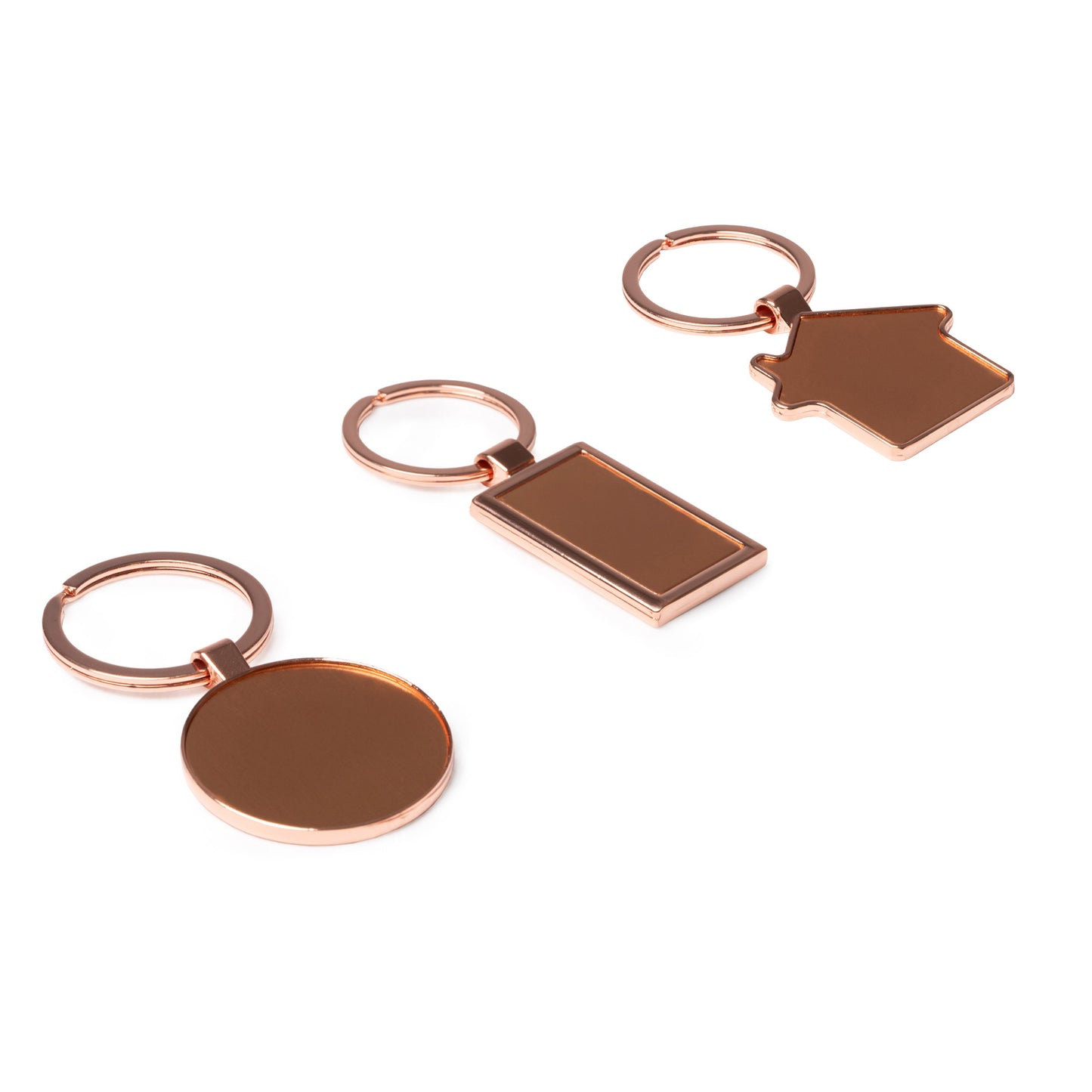 Breloc metalic gravabil Cupru - ROTUND KO1748S1982 - Green Print