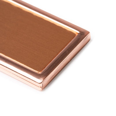 Breloc metalic gravabil Cupru - DREPTUNGHI KO1748S1981 - Green Print