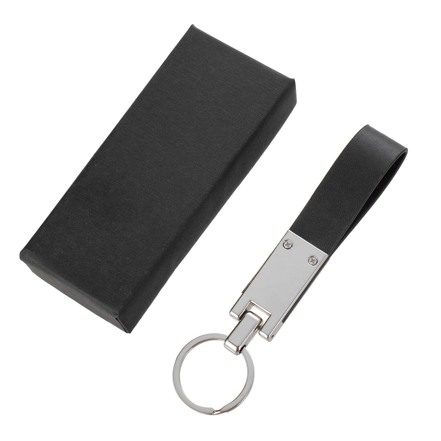 Breloc din piele si metal KeyLux