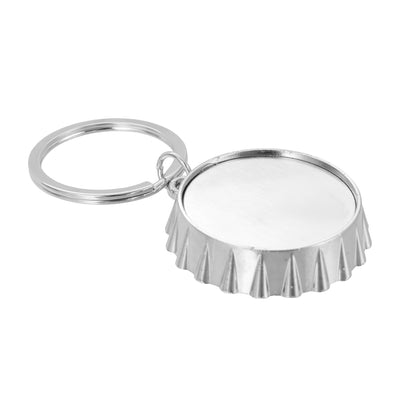 Metal keychain beer cap type with opener - Sublimation
