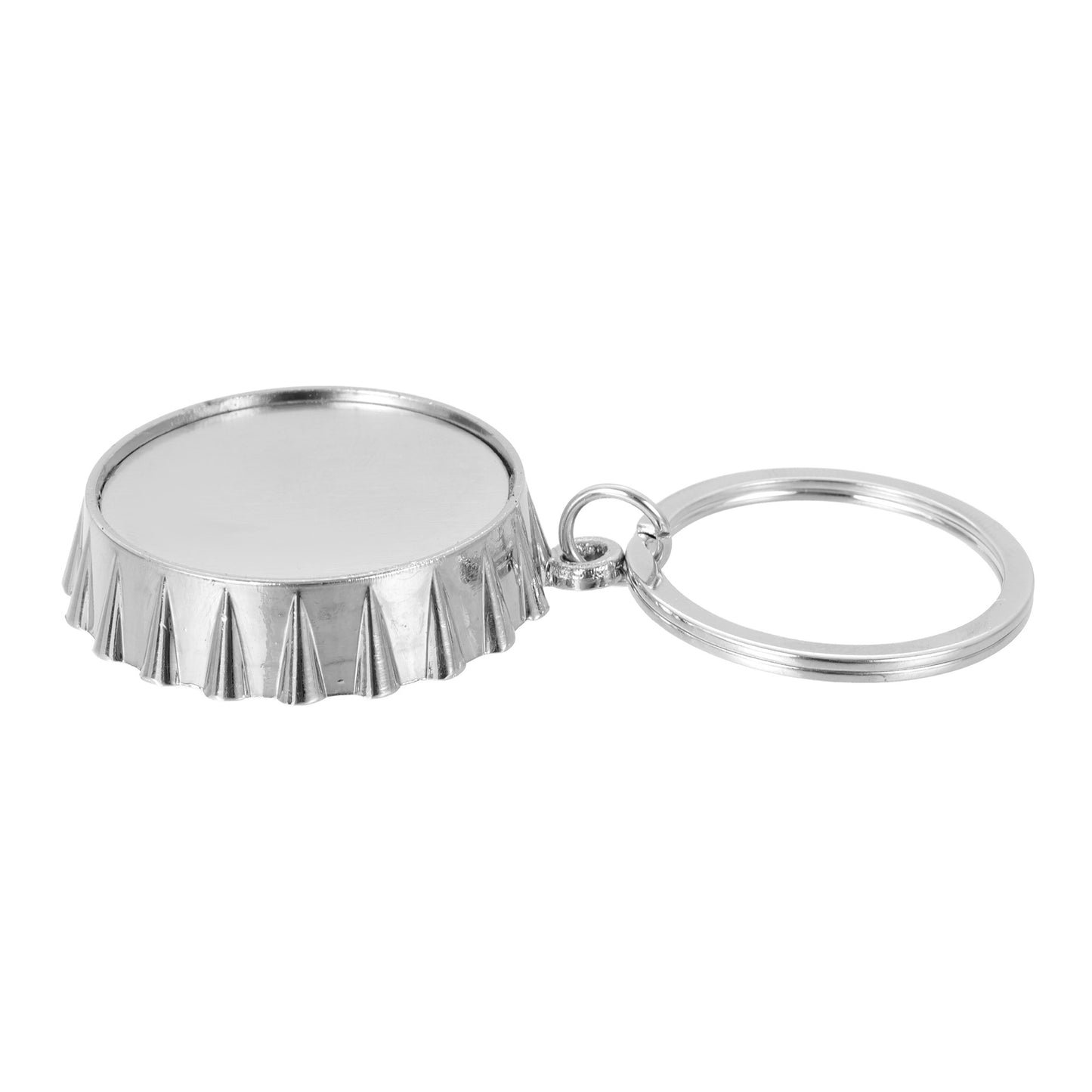 Breloc metalic tip capac de bere cu desfacator - sublimabil