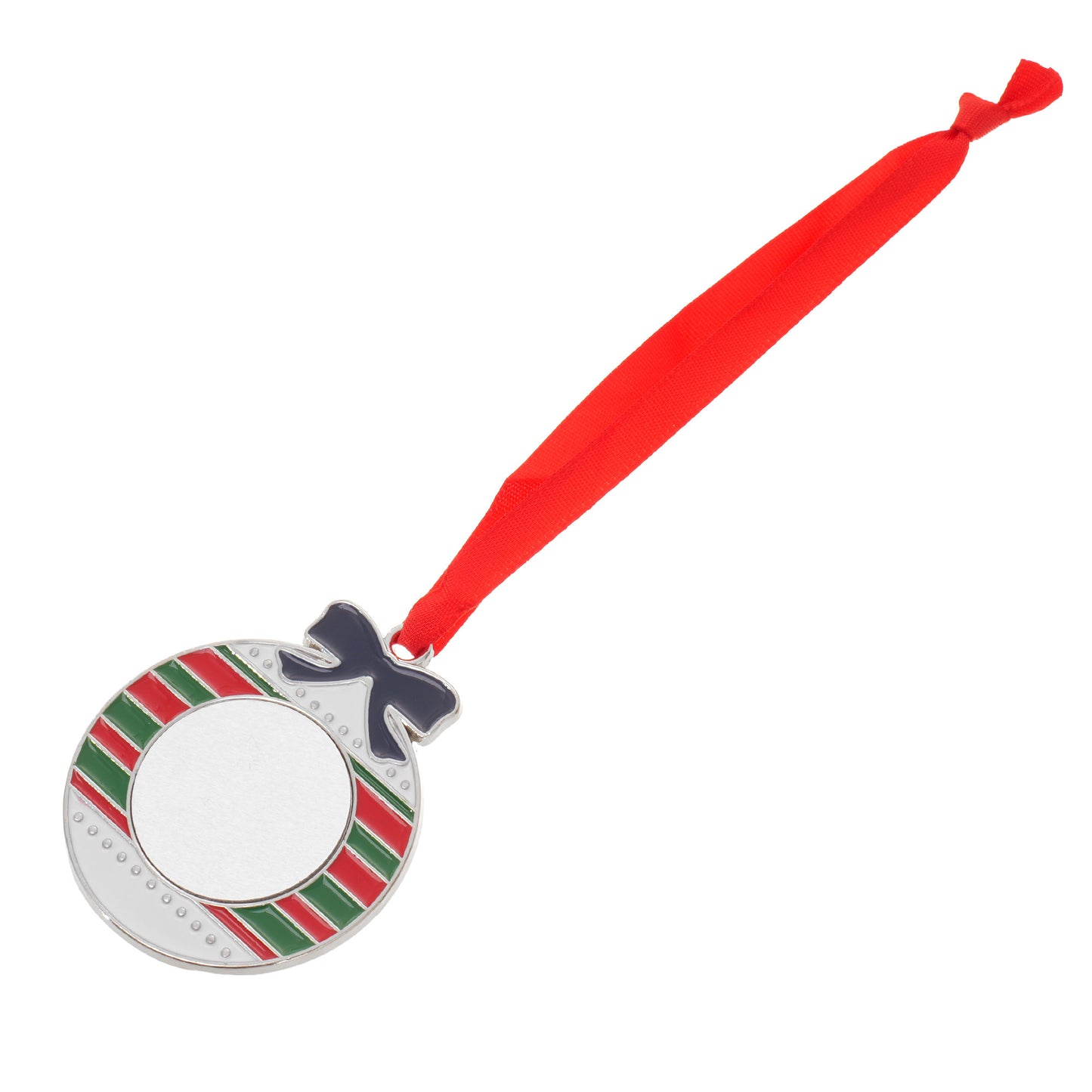 Ornament metalic de brad GLOB - sublimabil