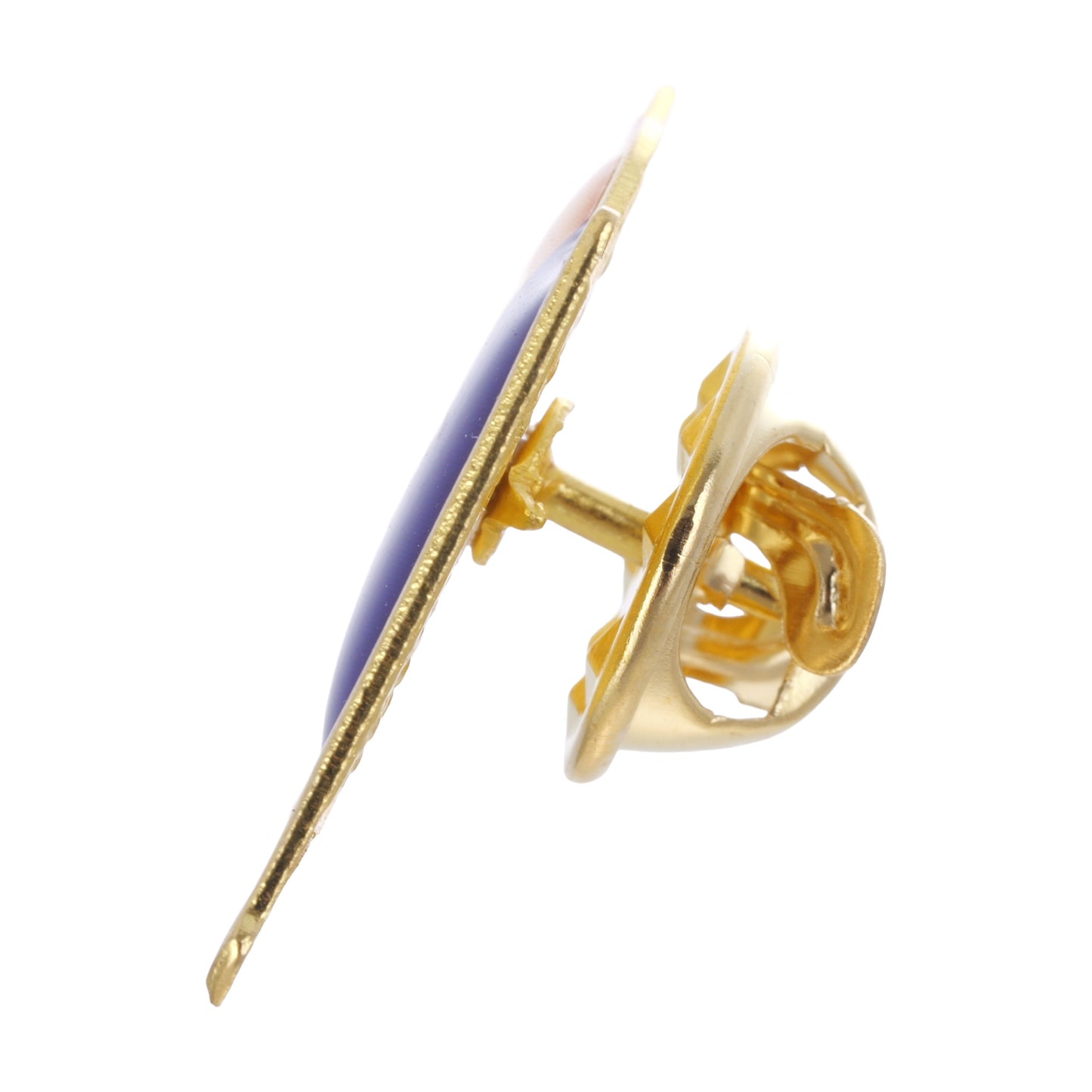 Pin metalic auriu steag ROMANIA