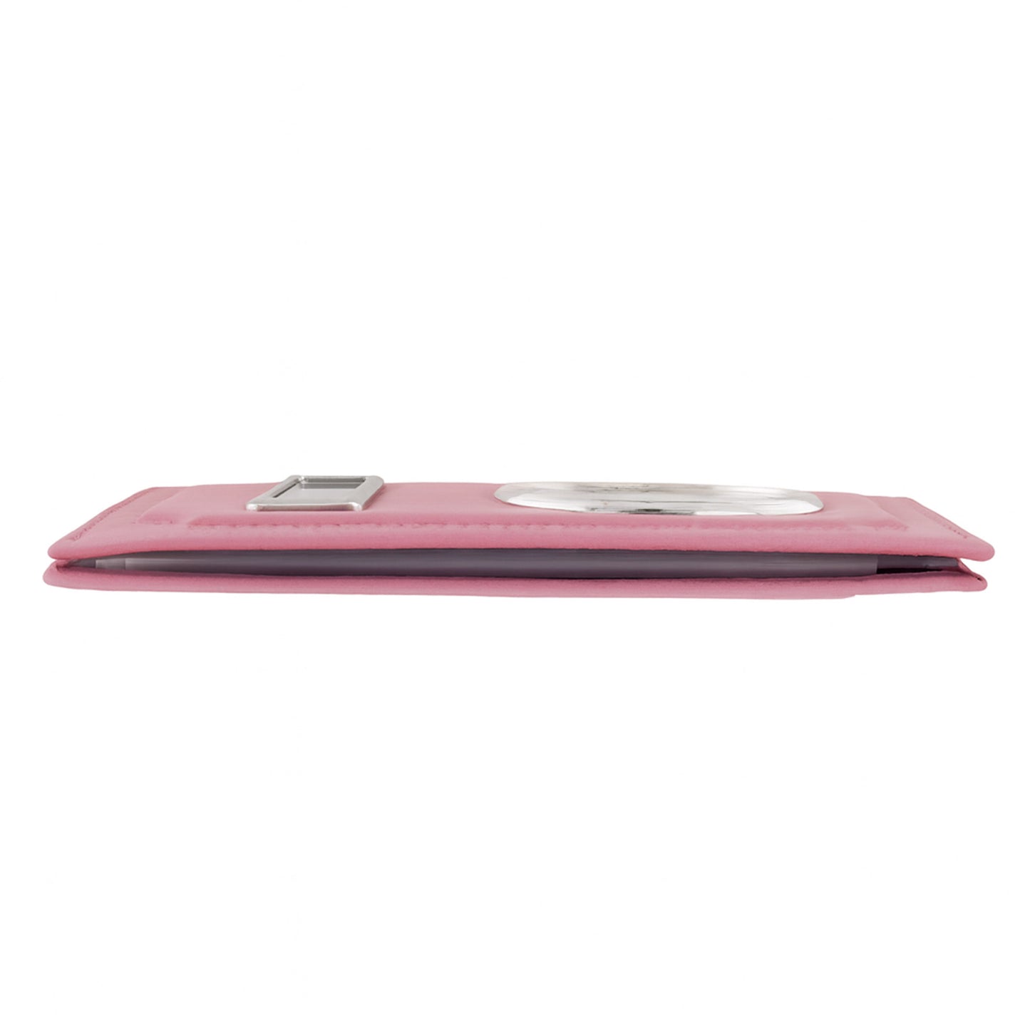 Car document wallet with logo and license plate - pink