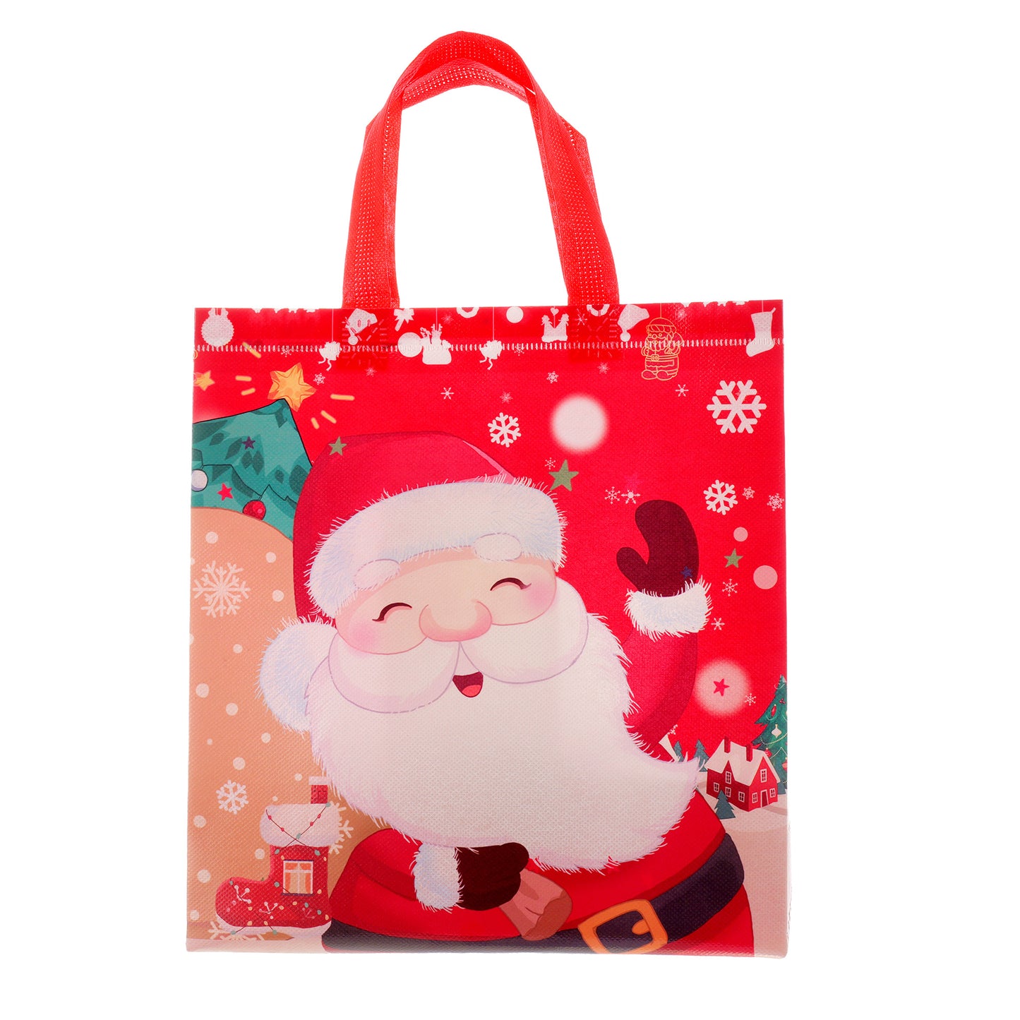 Sacosa cadou de CRACIUN textil 29x27