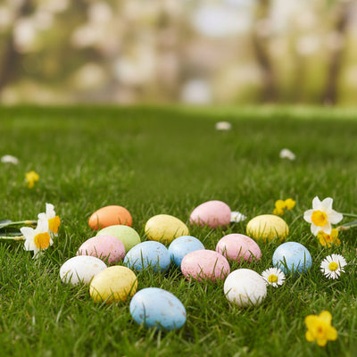18 darabos, többszínű dekoratív tojás szett
