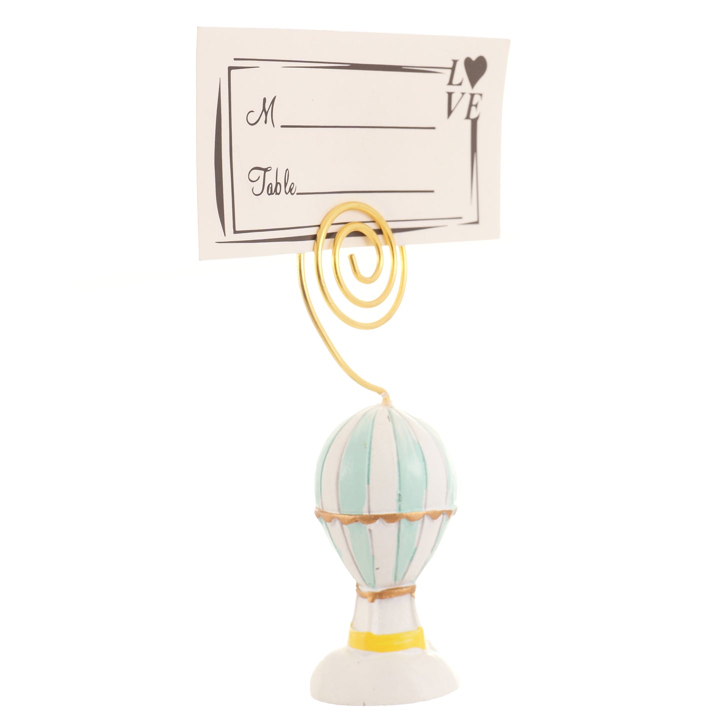 Suport metalic numere de masa si place card - BALON SM200114 - Green Print