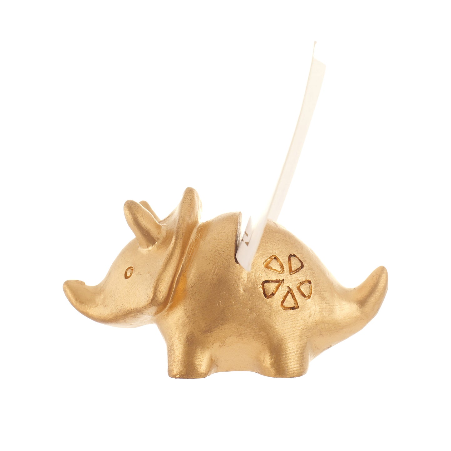 Metal support for table numbers and place cards - DINOSAUR1