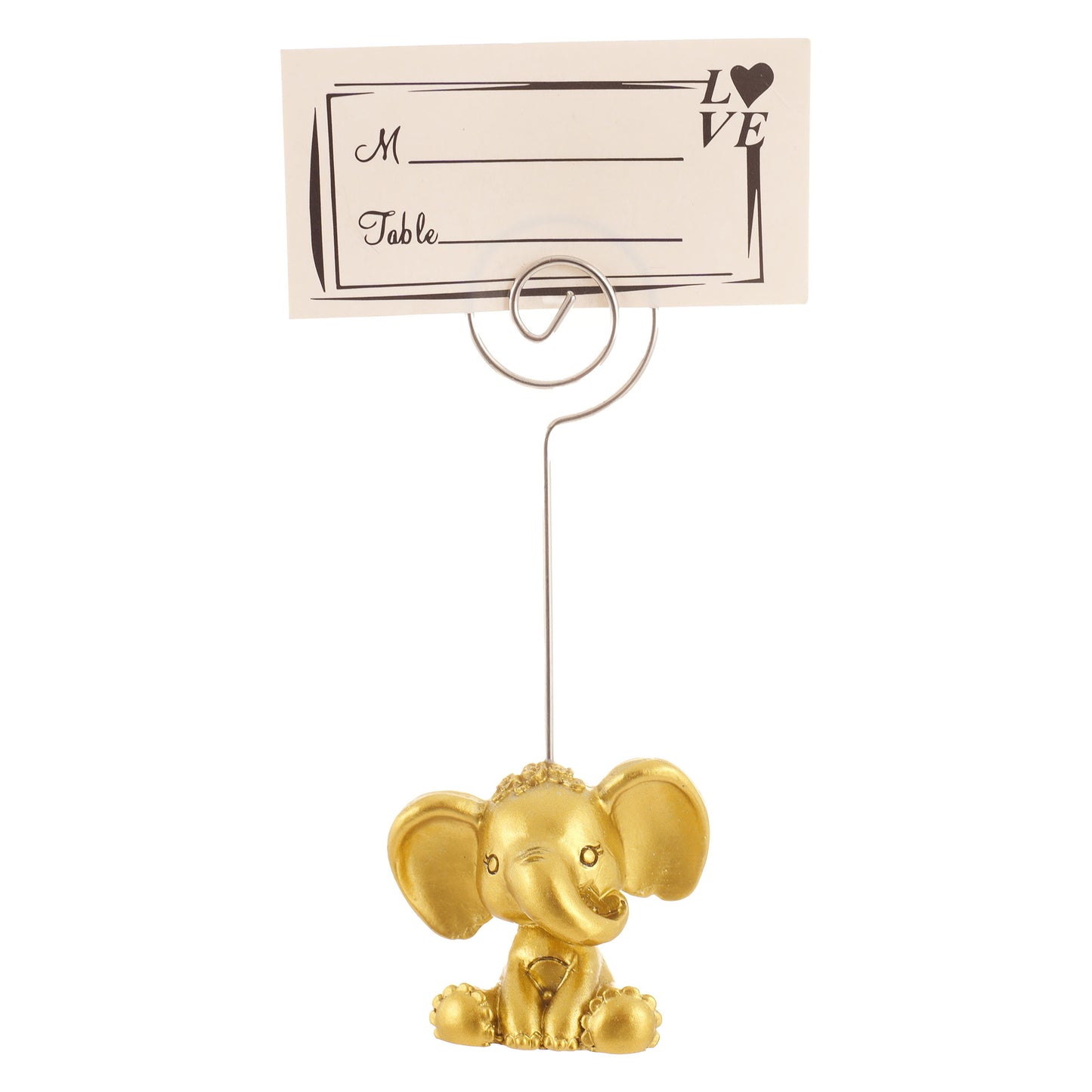 Fém asztalszám és névkártya tartó - ELEFANT