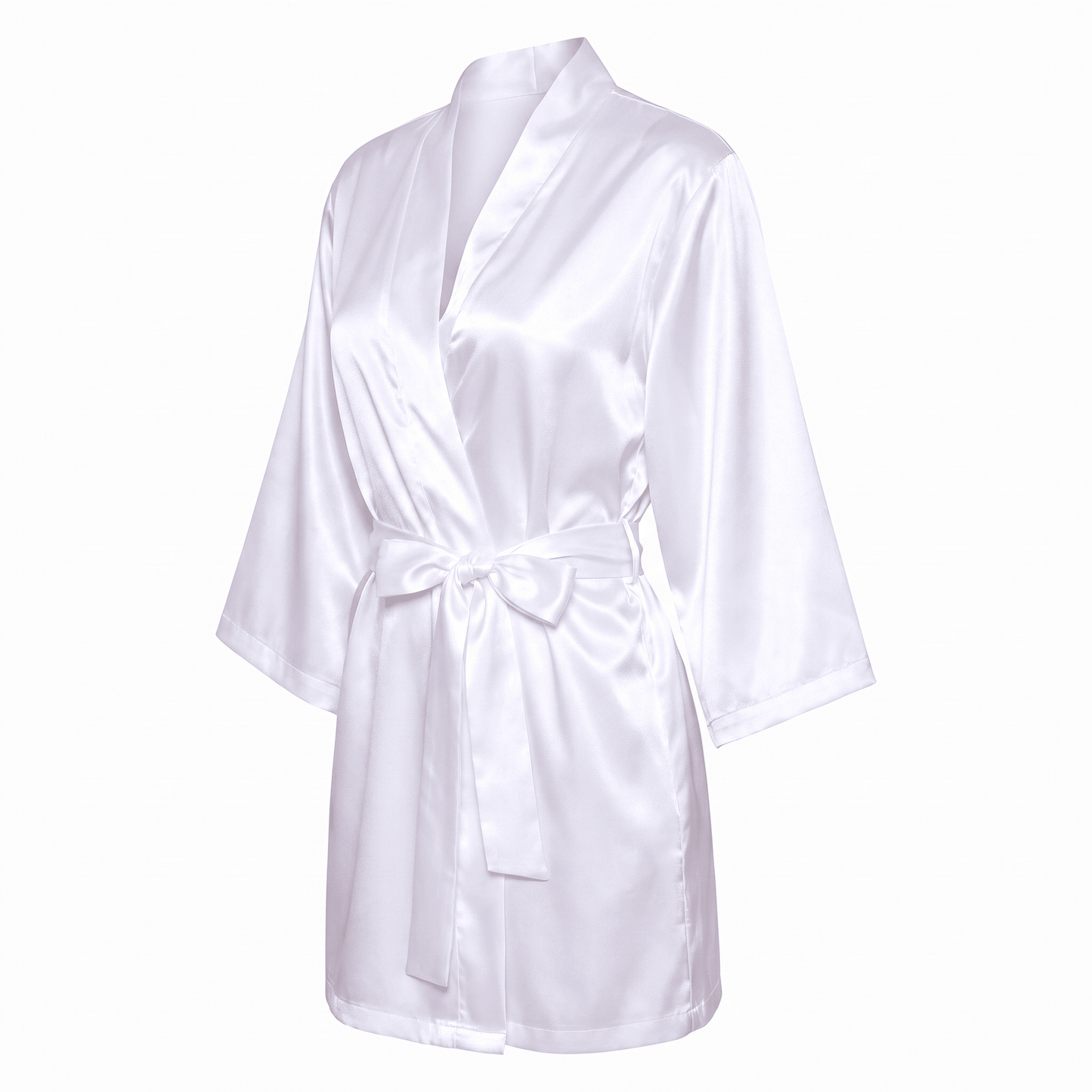 Halat satin sublimabil alb BRIDE TH220601 - Green Print
