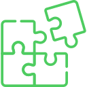 Puzzle sublimare - Green Print