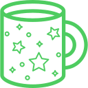 Cani sidefate - Green Print