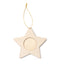 Ornament de brad din lemn cu insertie foto