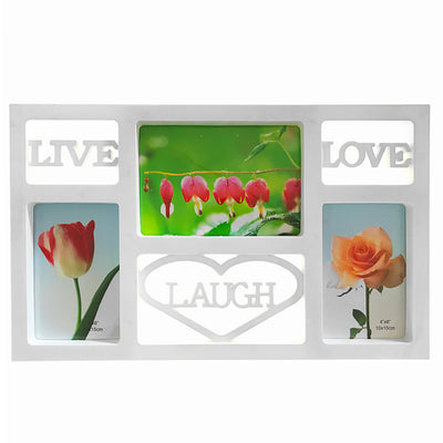 Rama foto colaj Live Laugh Love 3 poze