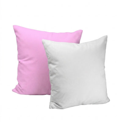 Калъфка за възглавница мат бял+светлорозов 40x40