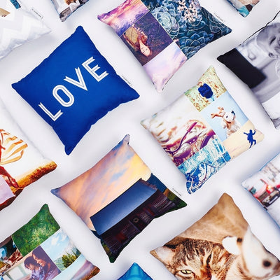 Калъфка за възглавница мат бял+светлорозов 40x40