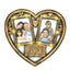Rama foto colaj cu lumini HEART 2 poze
