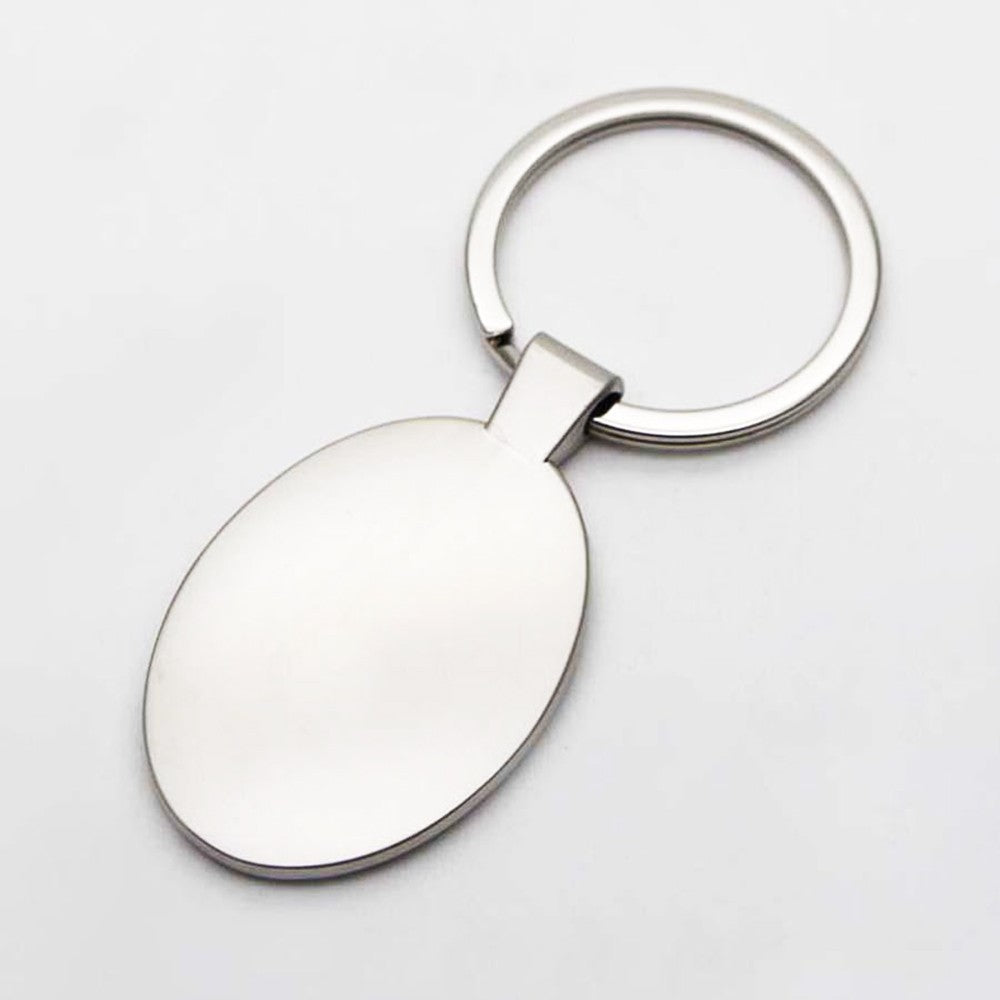 Breloc metalic oval sublimabil
