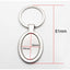 Breloc metalic oval sublimabil
