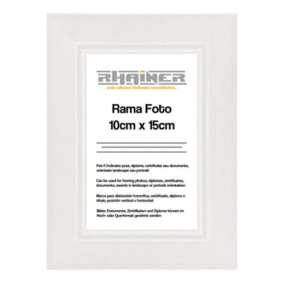 Rama foto Madrid alb 10x15