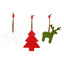 Ornament de brad ren textil - set 10buc