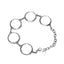 Bratara metalica cu 5 pandantive sublimabile - rotunde