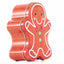 Metal box in the shape of a gingerbread man