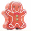 Metal box in the shape of a gingerbread man