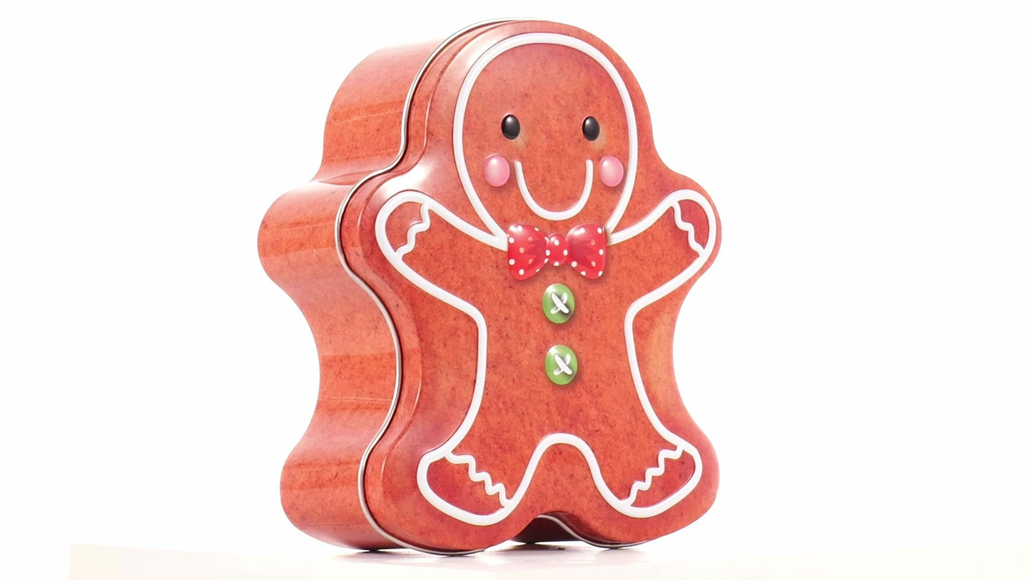 Cute metal figure shaped like a gingerbread man