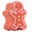 Metal box in the shape of a gingerbread man