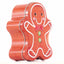 Metal box in the shape of a gingerbread man