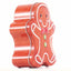 Metal box in the shape of a gingerbread man