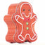 Metal box in the shape of a gingerbread man