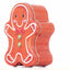 Metal box in the shape of a gingerbread man