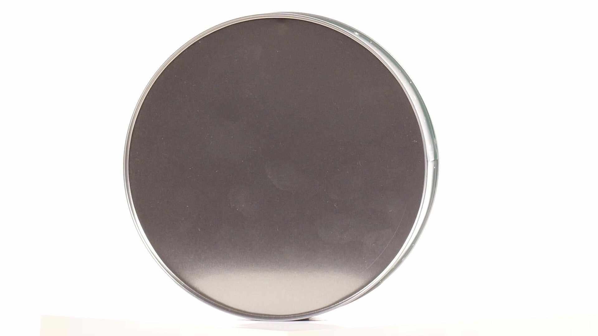 Cutie metalica rotunda verde cu model Mos Craciun XM724624 - Green Print