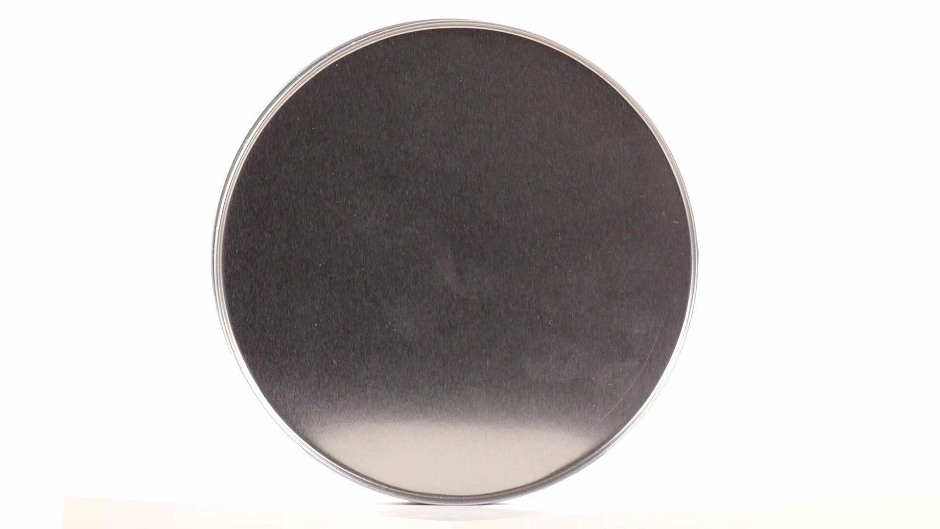 Cutie metalica rotunda verde cu model Mos Craciun XM724624 - Green Print