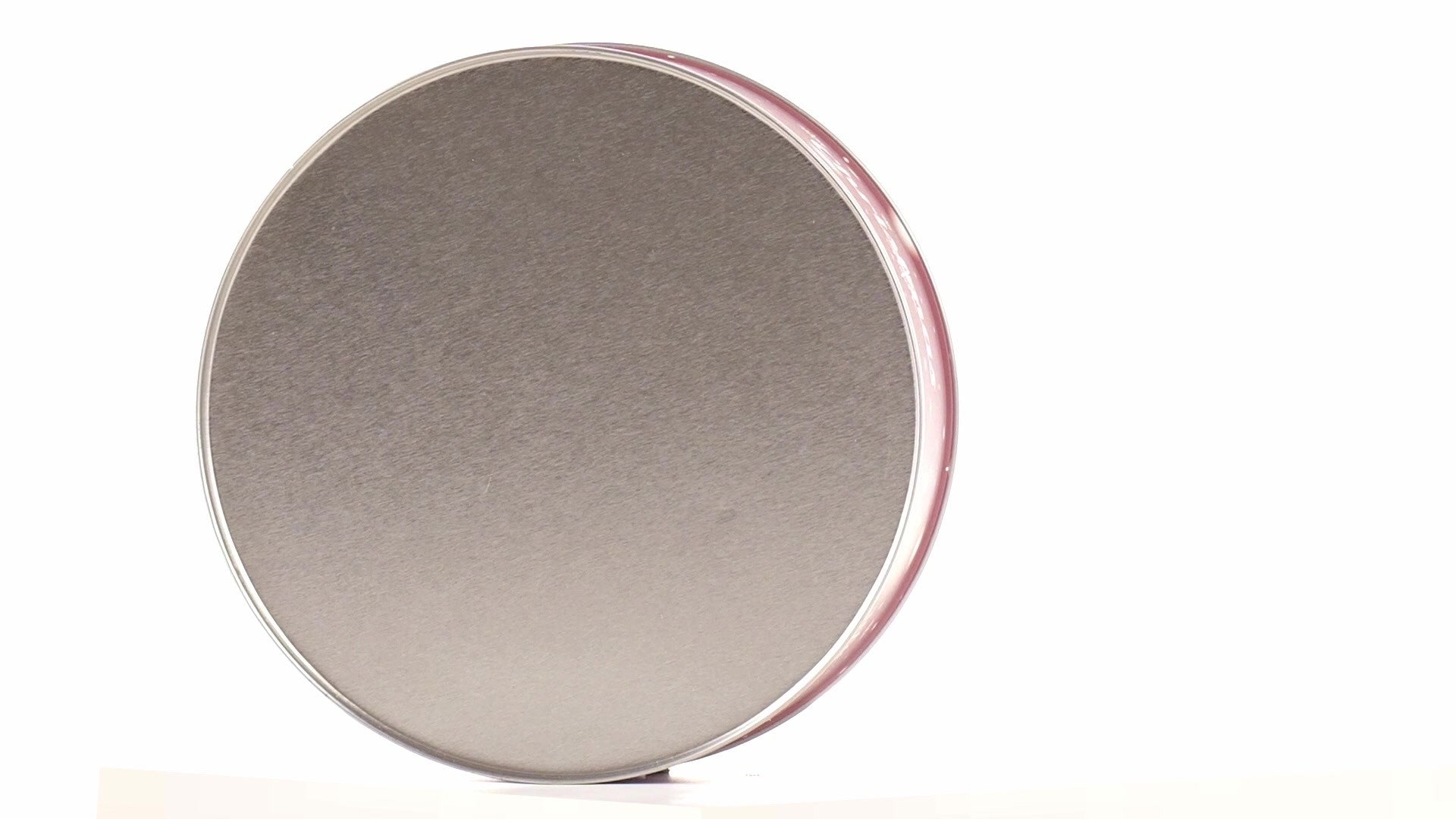 Cutie metalica rotunda rosie cu model ren de Craciun XM724789 - Green Print