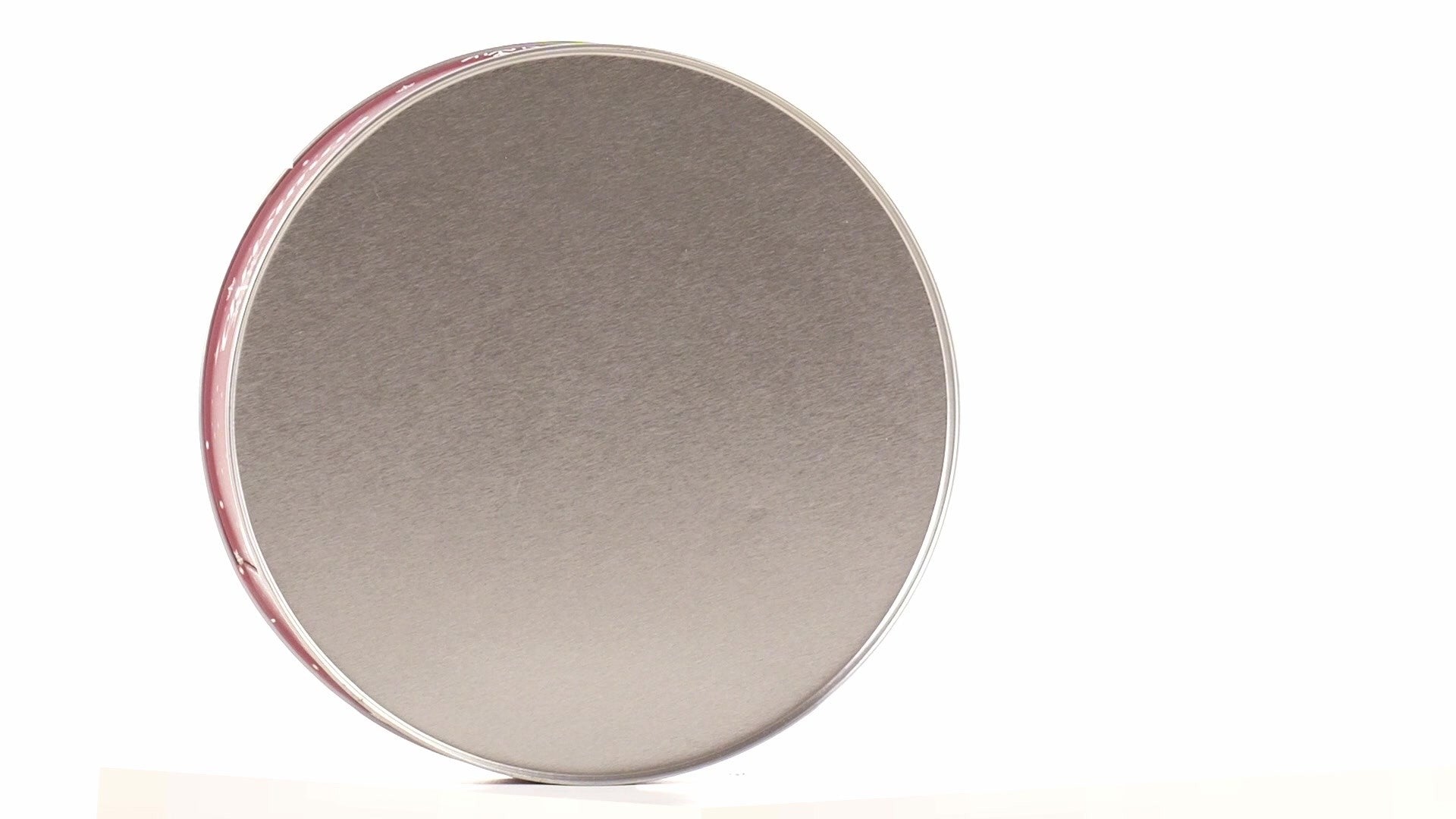 Cutie metalica rotunda rosie cu model ren de Craciun XM724789 - Green Print