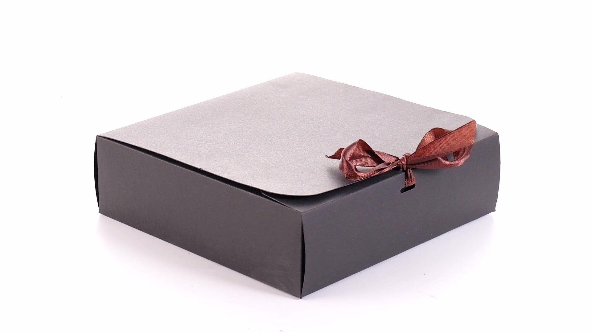 Cutie dreptunghiulara de cadou cu funda B889914 - Green Print