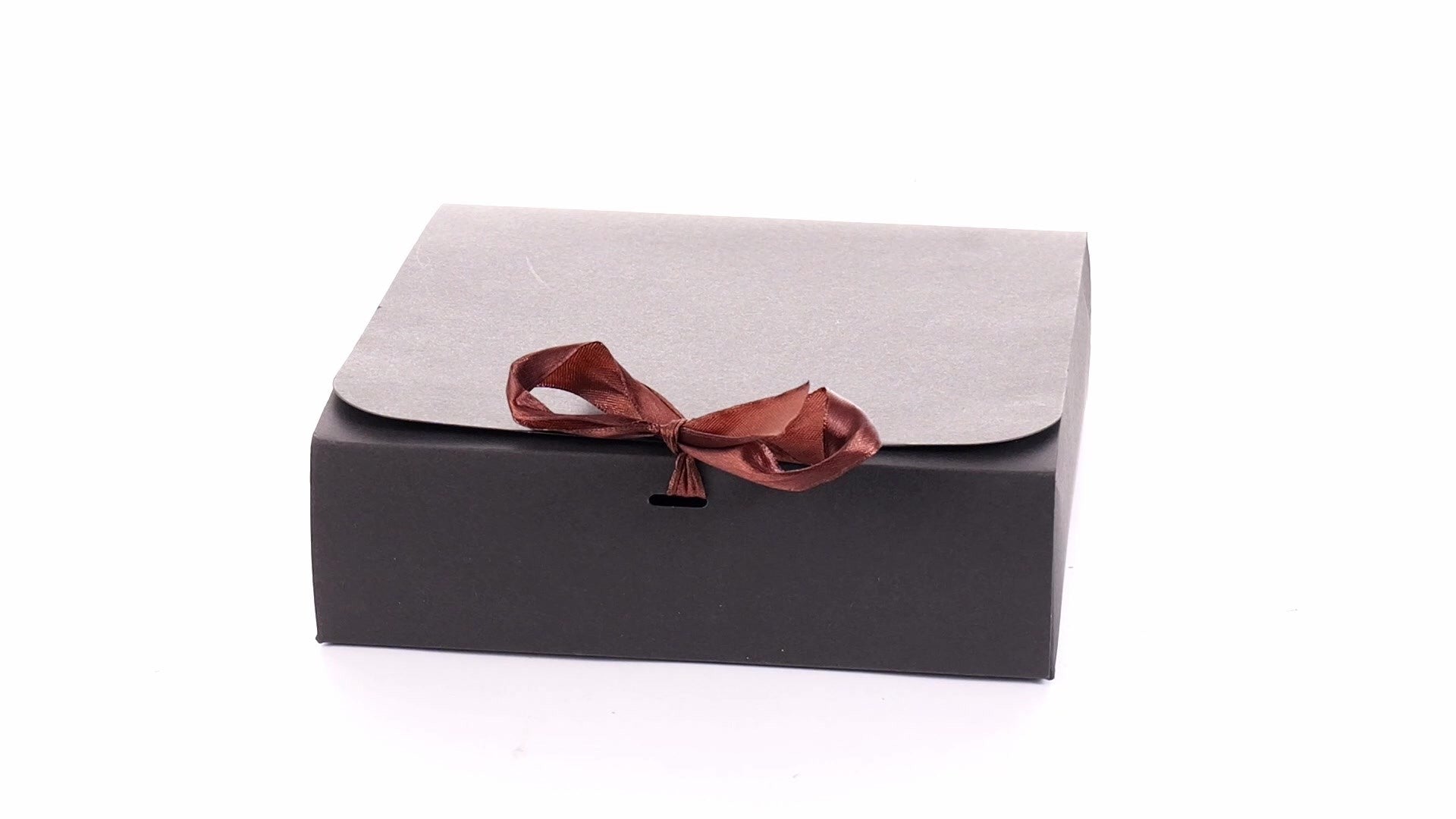 Cutie dreptunghiulara de cadou cu funda B889914 - Green Print