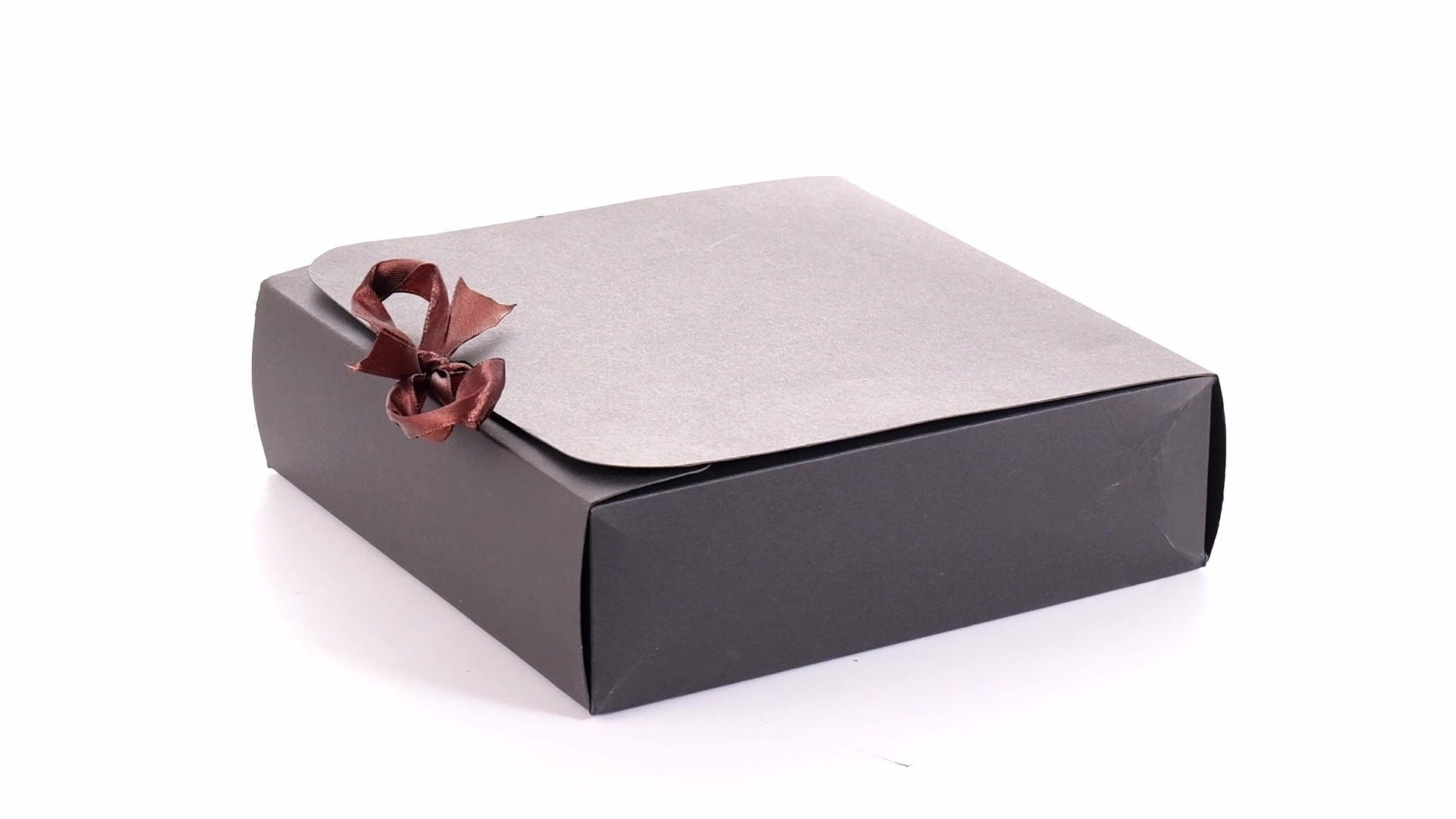 Cutie dreptunghiulara de cadou cu funda B889914 - Green Print