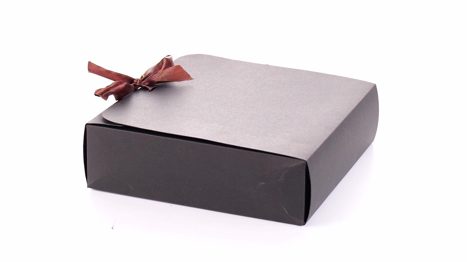 Cutie dreptunghiulara de cadou cu funda B889914 - Green Print