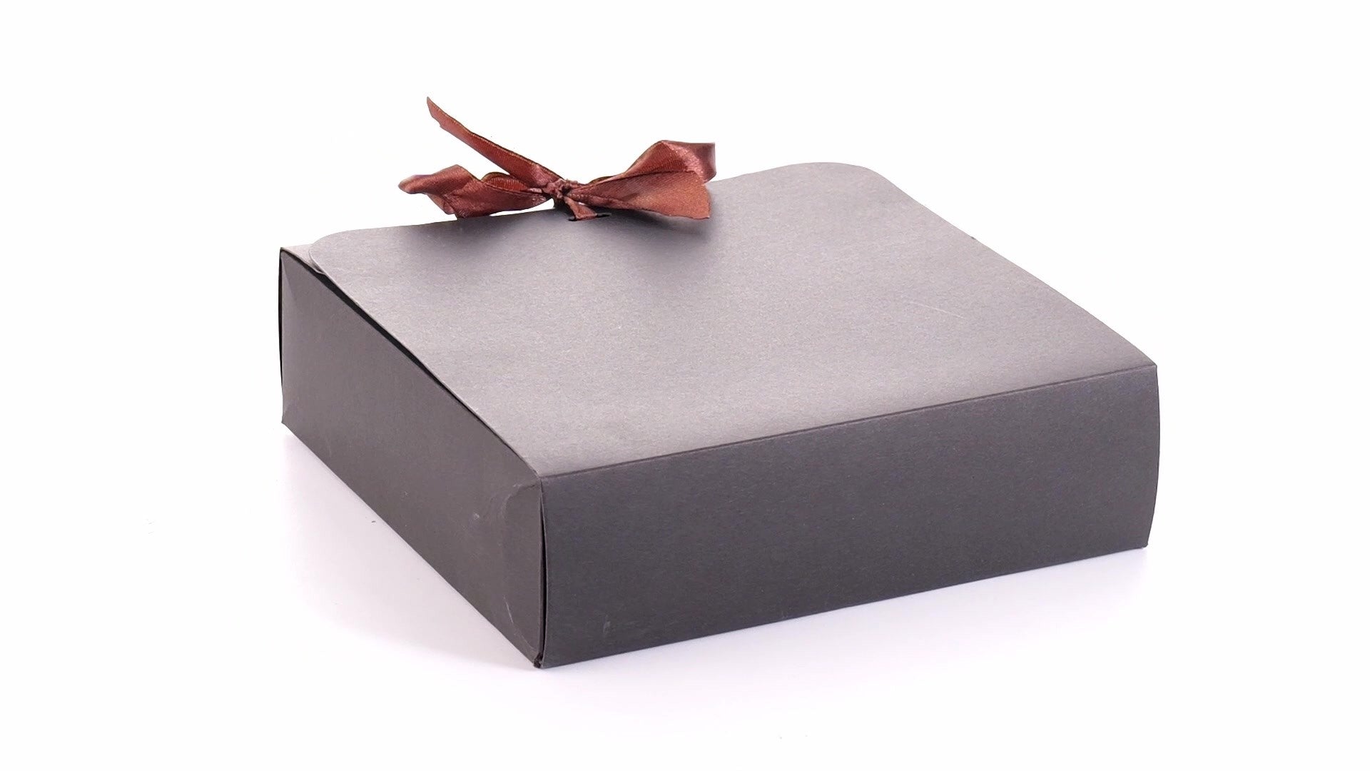 Cutie dreptunghiulara de cadou cu funda B889914 - Green Print