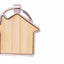 Breloc gravabil casa lemn+metal KO1148S129 - Green Print